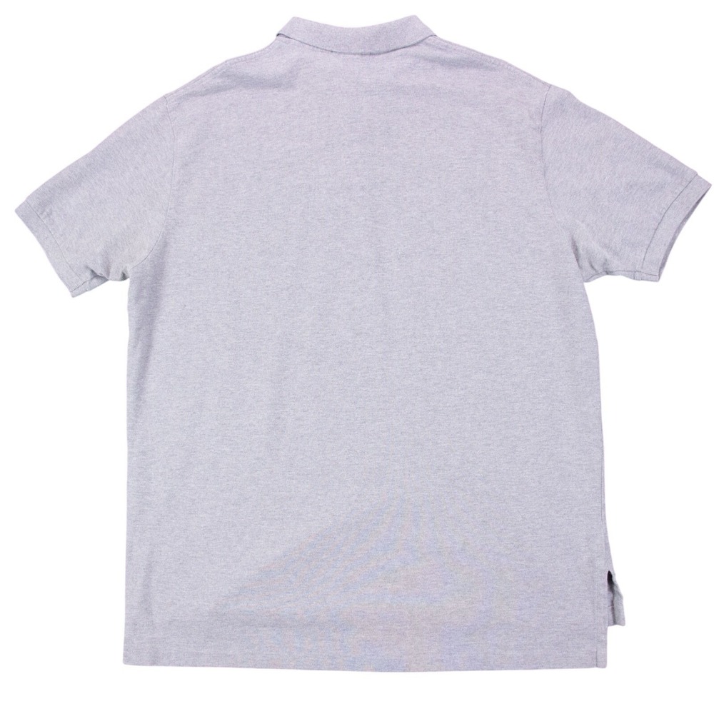 Vintage Polo Ralph Lauren Mens 2XL‎ Gray Solid Pique Polo Shirt 100% Cotton - Picture 2 of 9